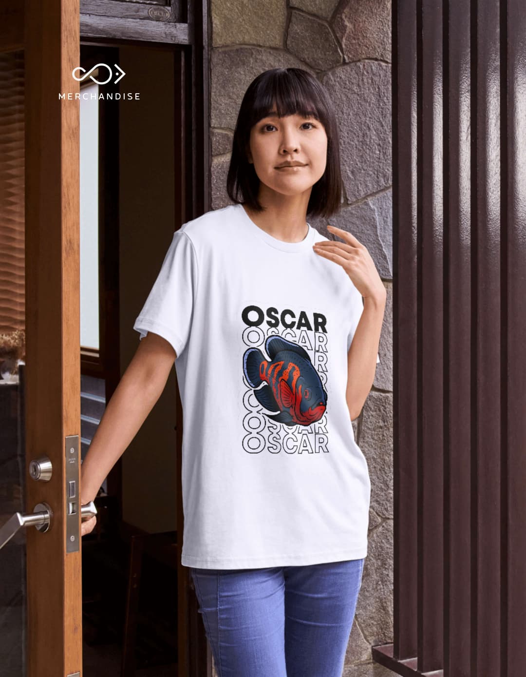 Oscar Aura by Fishelly – Unisex Tapered Fit Tee