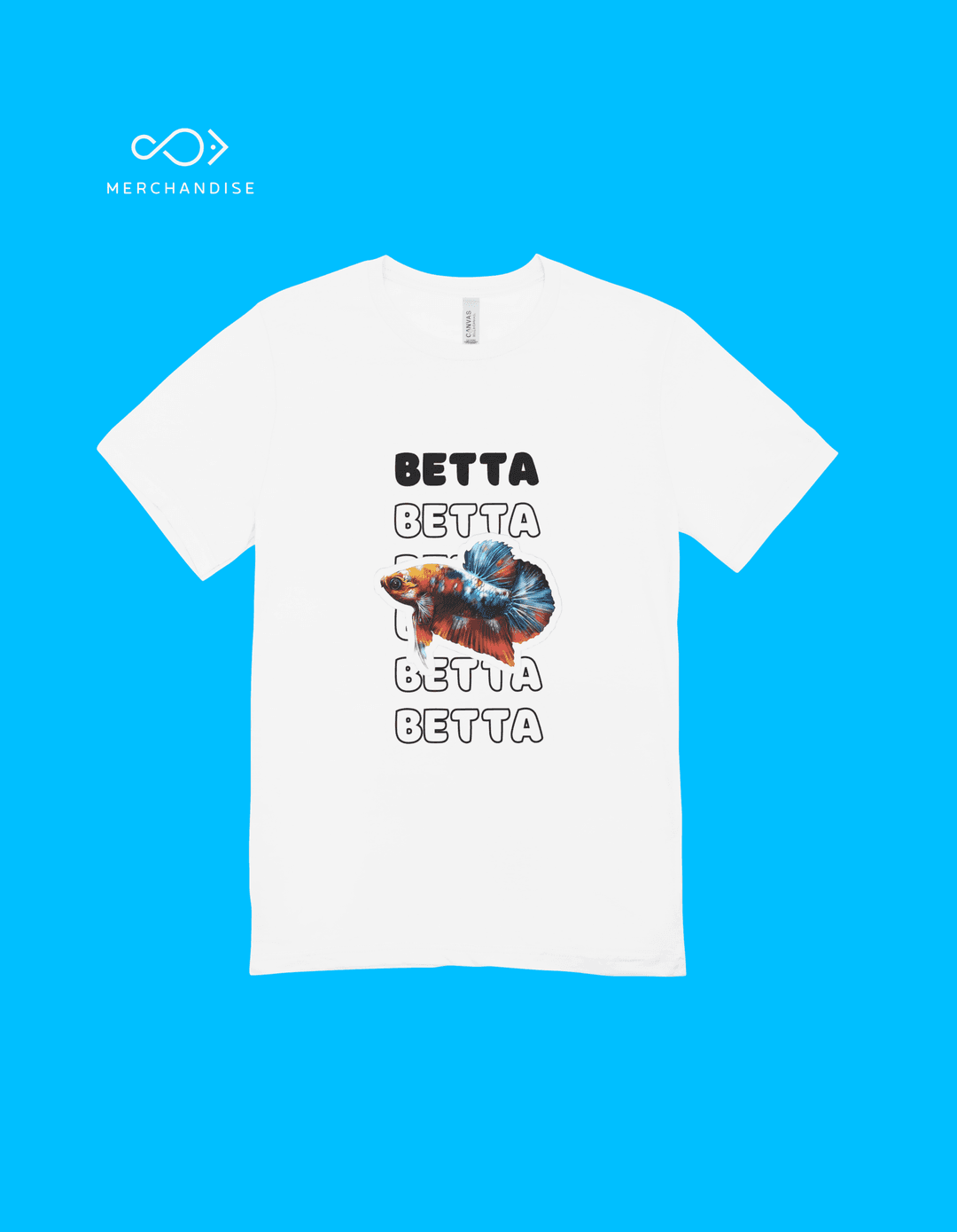 Betta Bravery by Fishelly – Unisex Tapered Fit Tee