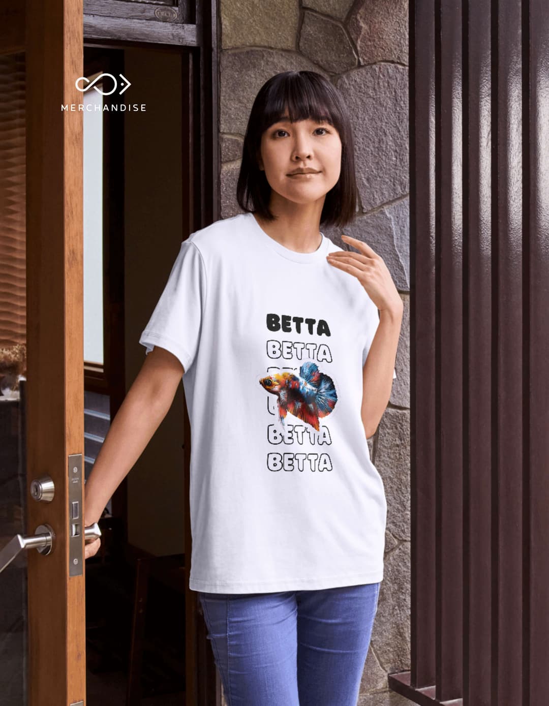 Betta Bravery by Fishelly – Unisex Tapered Fit Tee